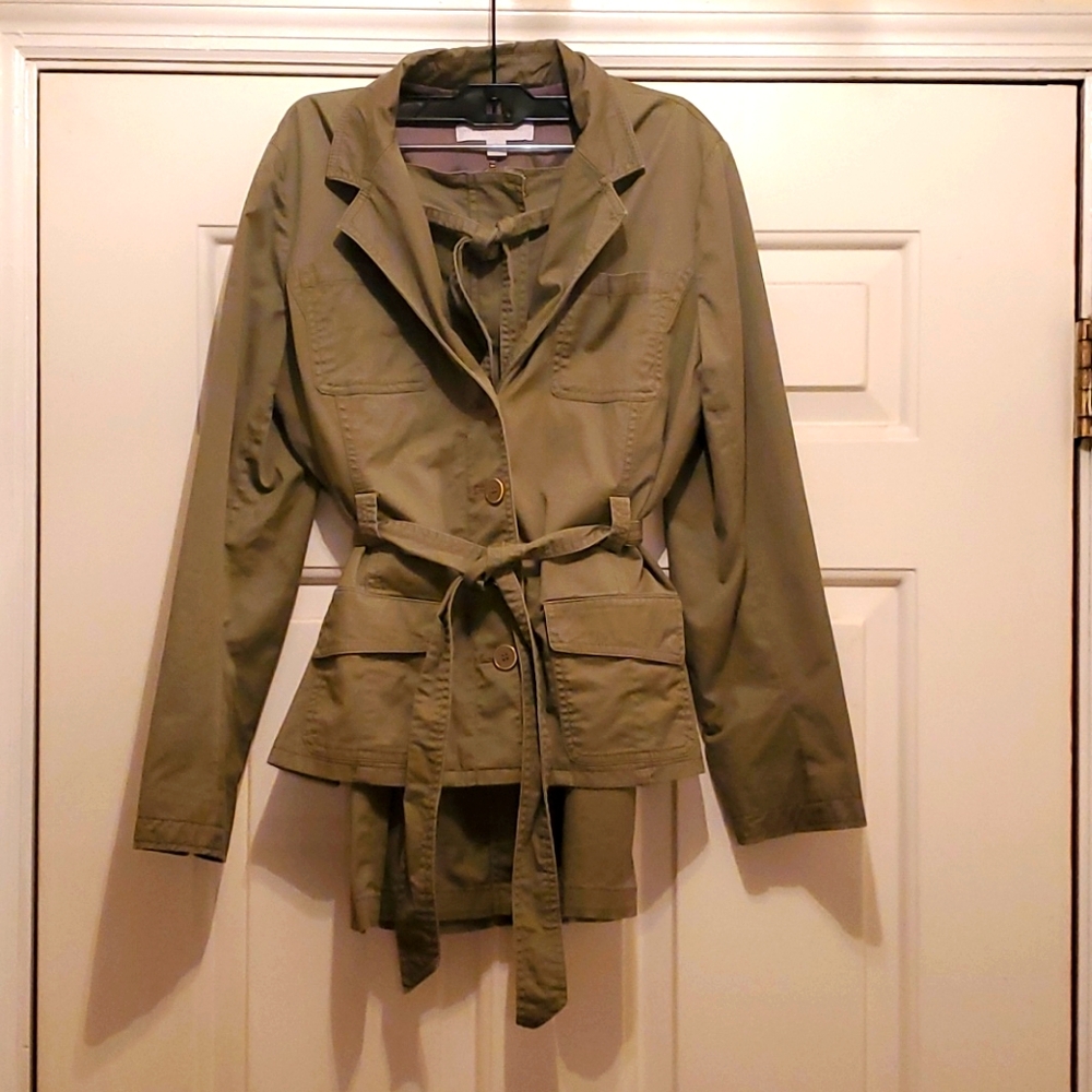 New York and Company Olive Skirt Suit